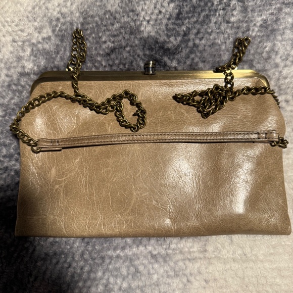 Vintage HOBO International Lauren In Natural Clutch Wallet 100% Genuine Leather - Picture 11 of 16